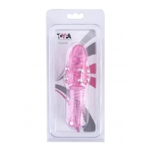 Стимулирующая розовая насадка с шишечками и шипами - 13,5 см. - Toyfa Basic - в Кирове купить с доставкой