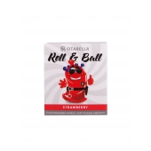 Стимулирующий презерватив-насадка Roll   Ball Strawberry - Sitabella - купить с доставкой в Кирове