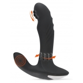 Черный вибромассажер простаты с функцией римминга Plug with Perineum Stimulator - 16,6 см. - Orion - в Кирове купить с доставкой