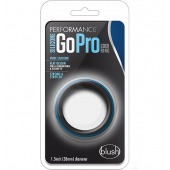 Черно-синее эрекционное кольцо Silicone Go Pro Cock Ring - Blush Novelties - в Кирове купить с доставкой