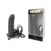 Черный страпон с вибратором Mojo Ghia - Seven Creations - купить с доставкой в Кирове