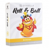 Стимулирующий презерватив-насадка Roll   Ball Banana - Sitabella - купить с доставкой в Кирове