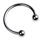 Серебристая подкова на головку пениса - ToyFa - купить с доставкой в Кирове