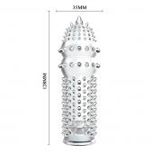 Закрытая прозрачная насадка Crystal sleeve - 14,2 см. - Erowoman-Eroman - в Кирове купить с доставкой