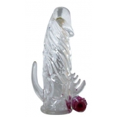 Закрытая прозрачная вибронасадка на пенис Crystal Sleeve Vibe - Erowoman-Eroman - в Кирове купить с доставкой