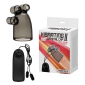 Дымчатая насадка-мастурбатор с вибрацией Vibrating Crystal Cap II - Baile - в Кирове купить с доставкой