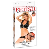 Черный податливый страпон Posable Partner Strap-On - 17,8 см. - Pipedream - купить с доставкой в Кирове