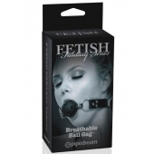 Черный кляп с дырочками Breathable Ball Gag - Pipedream - купить с доставкой в Кирове