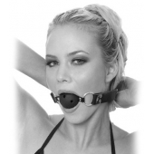 Черный кляп с дырочками Breathable Ball Gag - Pipedream - купить с доставкой в Кирове