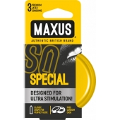 Презервативы с точками и рёбрами в железном кейсе MAXUS Special - 3 шт. - Maxus - купить с доставкой в Кирове