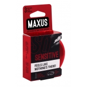 Ультратонкие презервативы в железном кейсе MAXUS Sensitive - 3 шт. - Maxus - купить с доставкой в Кирове
