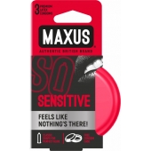 Ультратонкие презервативы в железном кейсе MAXUS Sensitive - 3 шт. - Maxus - купить с доставкой в Кирове