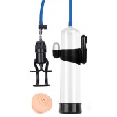 Прозрачная вакуумная вибропомпа Sex Expert с насадкой-вагиной - Sex Expert - в Кирове купить с доставкой