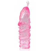 Закрытая рельефная насадка Crystal sleeve snakes в виде змеи с усиками - 14 см. - Erowoman-Eroman - в Кирове купить с доставкой