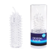 Закрытая рельефная насадка Crystal sleeve с усиками - 12 см. - Erowoman-Eroman - в Кирове купить с доставкой