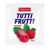 Пробник гель-смазки Tutti-frutti с малиновым вкусом - 4 гр. - Биоритм - купить с доставкой в Кирове