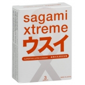 Ультратонкие презервативы Sagami Xtreme SUPERTHIN - 3 шт. - Sagami - купить с доставкой в Кирове
