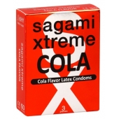 Ароматизированные презервативы Sagami Xtreme COLA - 3 шт. - Sagami - купить с доставкой в Кирове