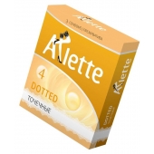 Презервативы Arlette Dotted с точечной текстурой - 3 шт. - Arlette - купить с доставкой в Кирове