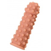 Телесная реалистичная насадка KOKOS Extreme Sleeve 02 с дополнительной стимуляцией - 12,7 см. - KOKOS - в Кирове купить с доставкой