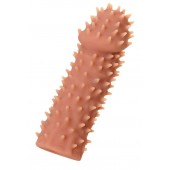 Телесная реалистичная насадка KOKOS Extreme Sleeve 07 с дополнительной стимуляцией - 12,7 см. - KOKOS - в Кирове купить с доставкой