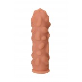 Телесная реалистичная насадка KOKOS Extreme Sleeve 11 с дополнительной стимуляцией - 12,7 см. - KOKOS - в Кирове купить с доставкой