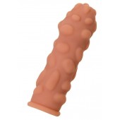 Телесная реалистичная насадка KOKOS Extreme Sleeve 11 с дополнительной стимуляцией - 12,7 см. - KOKOS - в Кирове купить с доставкой