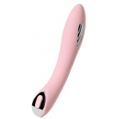 Розовый силиконовый вибратор с электростимуляцией TESLA G-POINT - 21 см. - ToyFa - купить с доставкой в Кирове