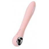Розовый силиконовый вибратор с электростимуляцией GALVANI VIBE - 21 см. - ToyFa - купить с доставкой в Кирове
