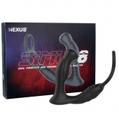 Черная анальная пробка NEXUS SIMUL8 с фиксацией на теле кольцами - Nexus Range - в Кирове купить с доставкой