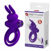 Фиолетовое эрекционное кольцо с вибростимуляцией клитора Vibrant Penis Ring III - Baile - в Кирове купить с доставкой