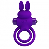 Фиолетовое эрекционное кольцо с вибростимуляцией клитора Vibrant Penis Ring III - Baile - в Кирове купить с доставкой
