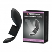 Черное кольцо на пенис с вибрацией Vibration Penis Sleeve - Baile - в Кирове купить с доставкой