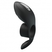 Черное кольцо на пенис с вибрацией Vibration Penis Sleeve - Baile - в Кирове купить с доставкой