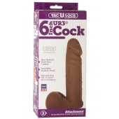 Насадка-мулат для трусиков Vac-U-Lock 6  ULTRASKYN Cock - 17,3 см. - Doc Johnson - купить с доставкой в Кирове