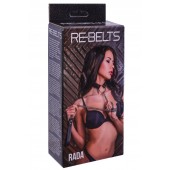 Черный поводок и чокер с кольцом Rada - Rebelts - купить с доставкой в Кирове