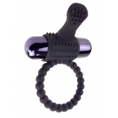 Черное эрекционное виброкольцо Vibrating Silicone Super Ring - Pipedream - в Кирове купить с доставкой
