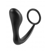 Эрекционное кольцо с анальной пробкой Ass-Gasm Cockring Plug - Pipedream - в Кирове купить с доставкой