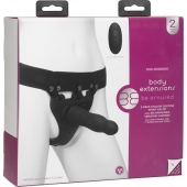 Черный полый вибрострапон Body Extensions BE Aroused - 17,78 см. - Doc Johnson - купить с доставкой в Кирове