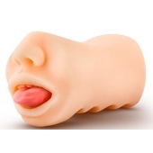 Телесный мастурбатор-ротик с язычком Oral Anne - Blush Novelties - в Кирове купить с доставкой