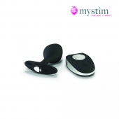 Черная пробка Mystim Rocking Vibe S с возможностью подключения к электростимулятору - 9,7 см. - MyStim - купить с доставкой в Кирове