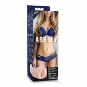 Телесный мастурбатор-вагина с вибропулей Ashley - Blush Novelties - в Кирове купить с доставкой