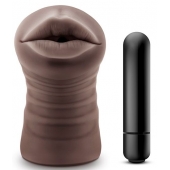 Коричневый мастурбатор-ротик Heather - Blush Novelties - в Кирове купить с доставкой