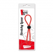 Красное эрекционное лассо с одной бусиной-утяжкой STRETCHY THIN LASSO - Dream Toys - в Кирове купить с доставкой