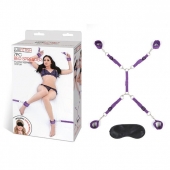 Фиолетовый набор фиксаций на кровати Classic Bedspreader - Lux Fetish - купить с доставкой в Кирове