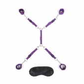 Фиолетовый набор фиксаций на кровати Classic Bedspreader - Lux Fetish - купить с доставкой в Кирове
