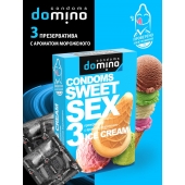 Презервативы для орального секса DOMINO Sweet Sex с ароматом мороженого - 3 шт. - Domino - купить с доставкой в Кирове