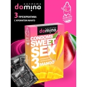 Презервативы для орального секса DOMINO Sweet Sex с ароматом манго - 3 шт. - Domino - купить с доставкой в Кирове