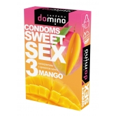 Презервативы для орального секса DOMINO Sweet Sex с ароматом манго - 3 шт. - Domino - купить с доставкой в Кирове