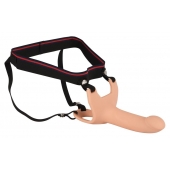 Силиконовый полый страпон на ремнях Silicone Strap-on - 16 см. - Orion - купить с доставкой в Кирове